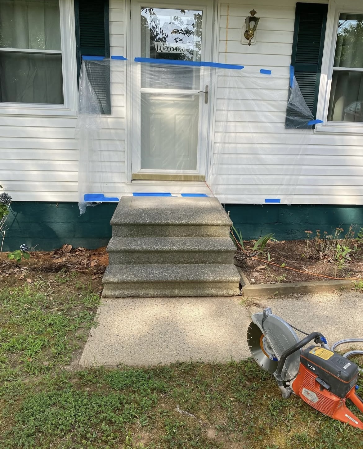 Front step remodel photo