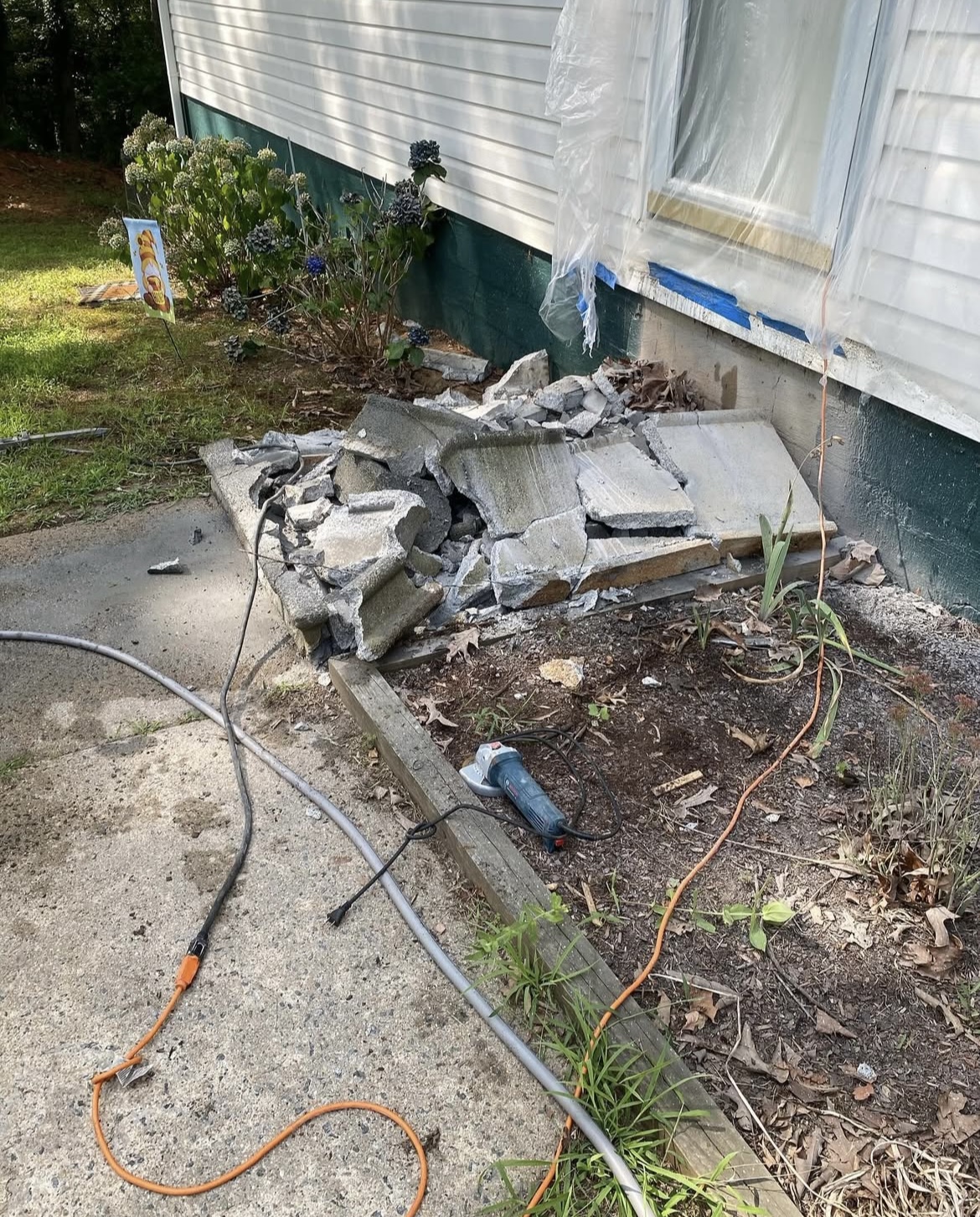 Front step remodel photo