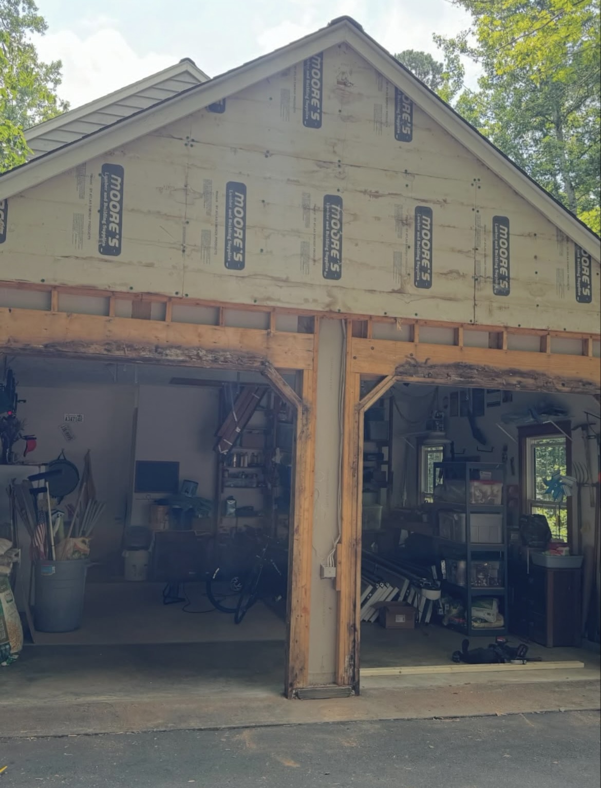Garage sidewall project photo