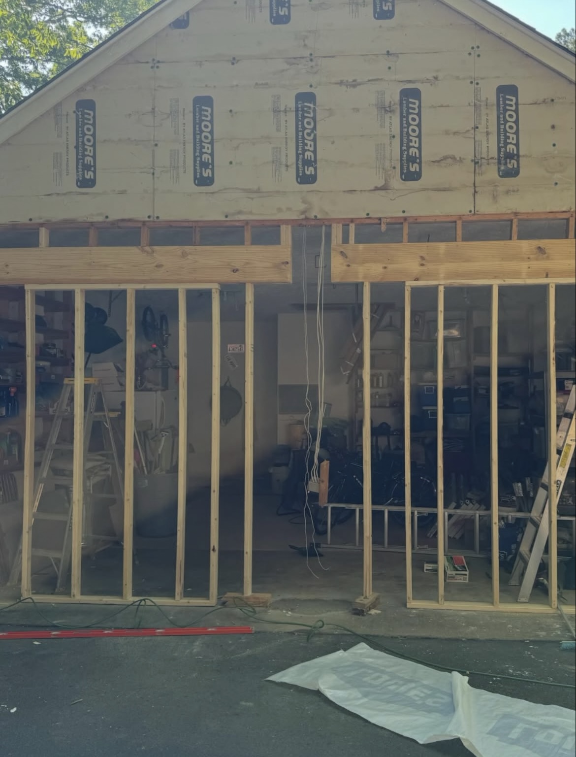 Garage sidewall project photo