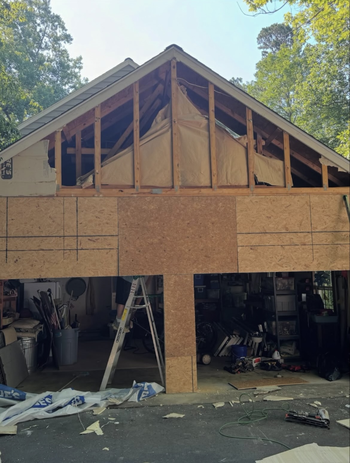 Garage sidewall project photo