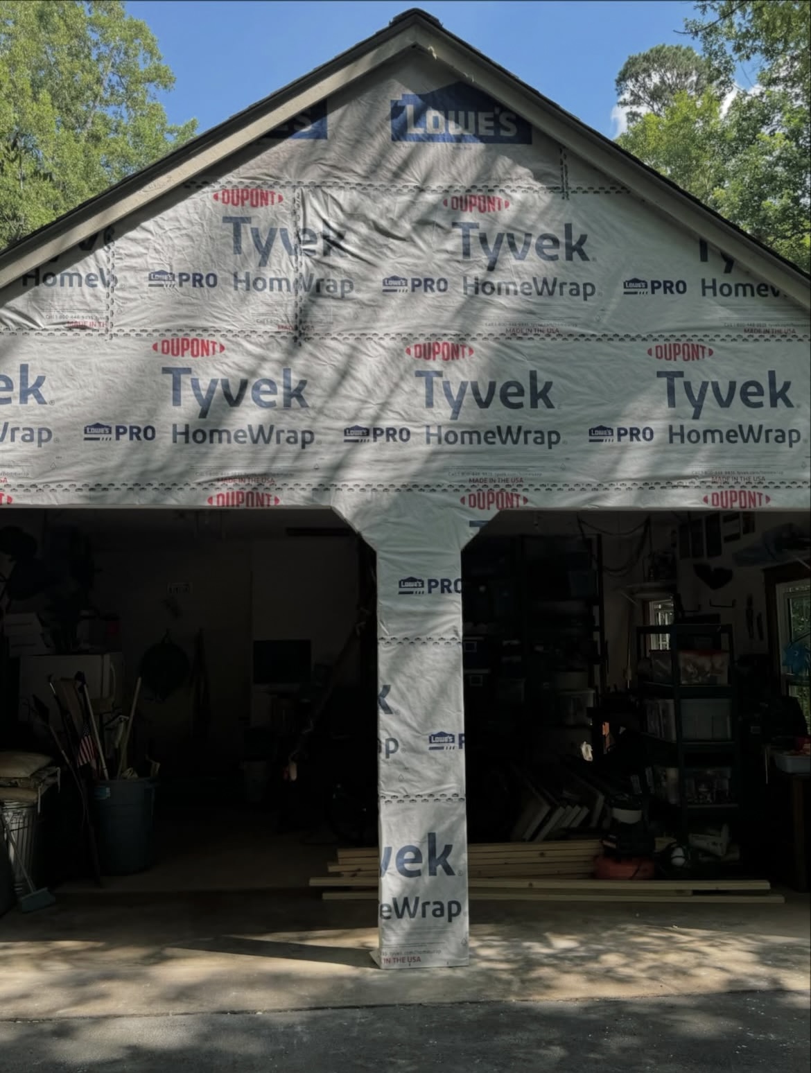 Garage sidewall project photo