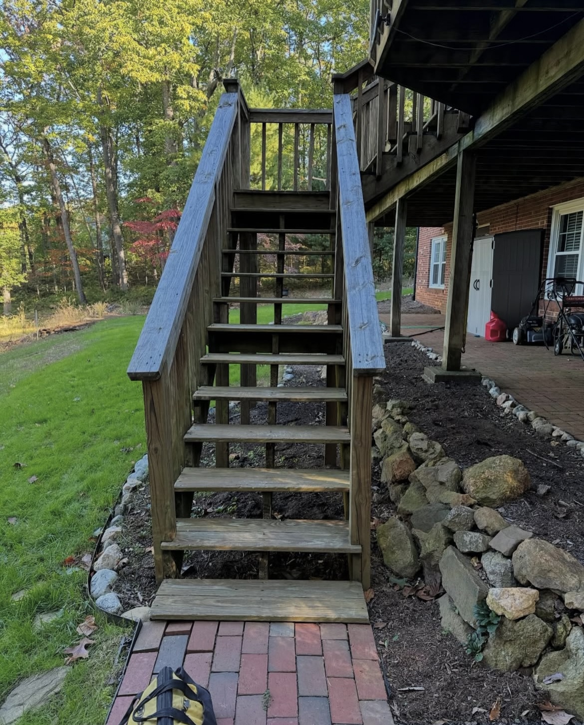 Porch restoration project photo