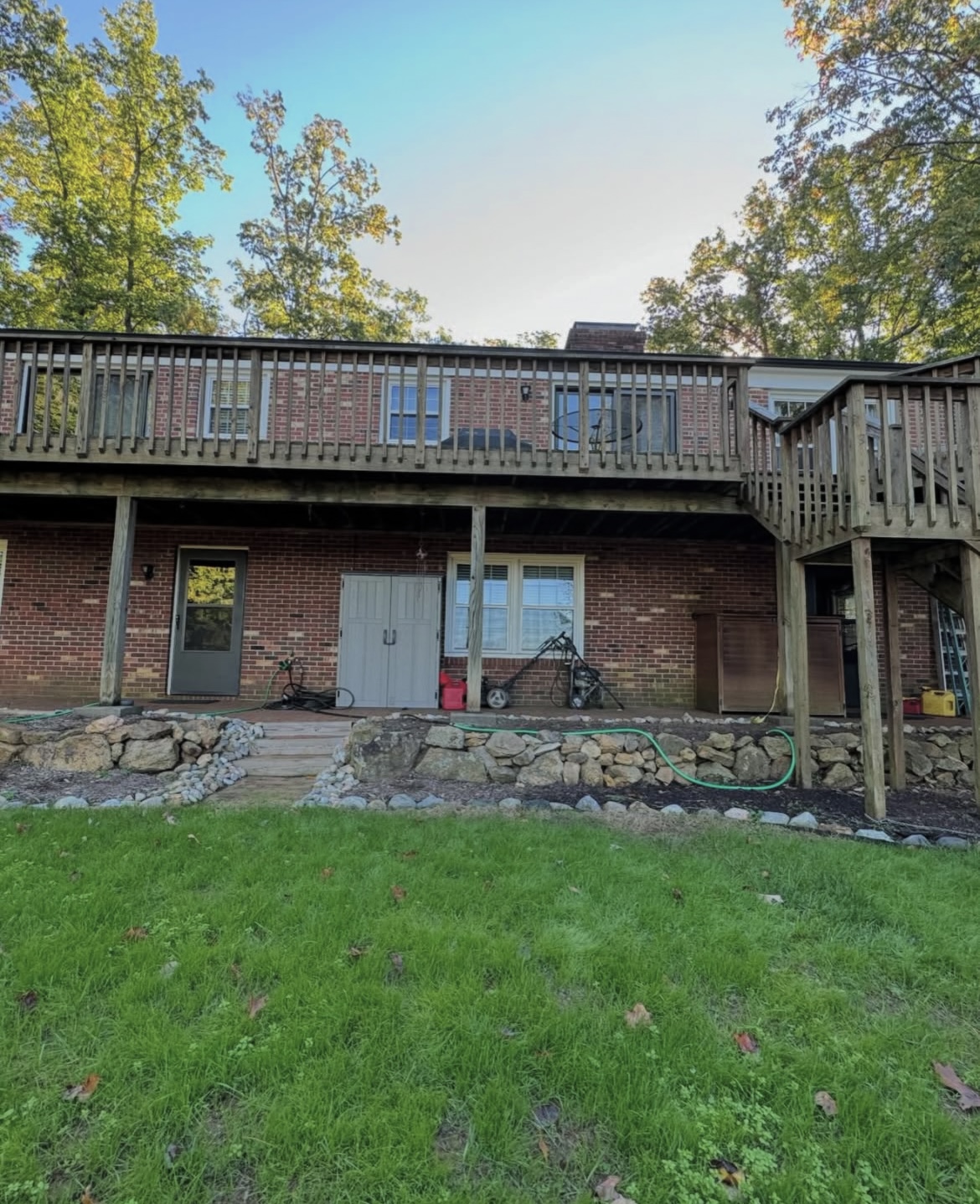 Porch restoration project photo