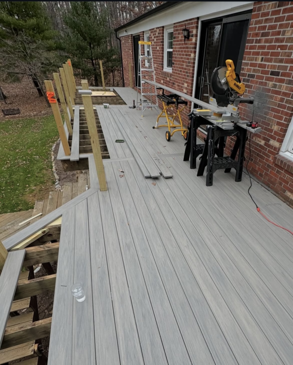 Porch restoration project photo