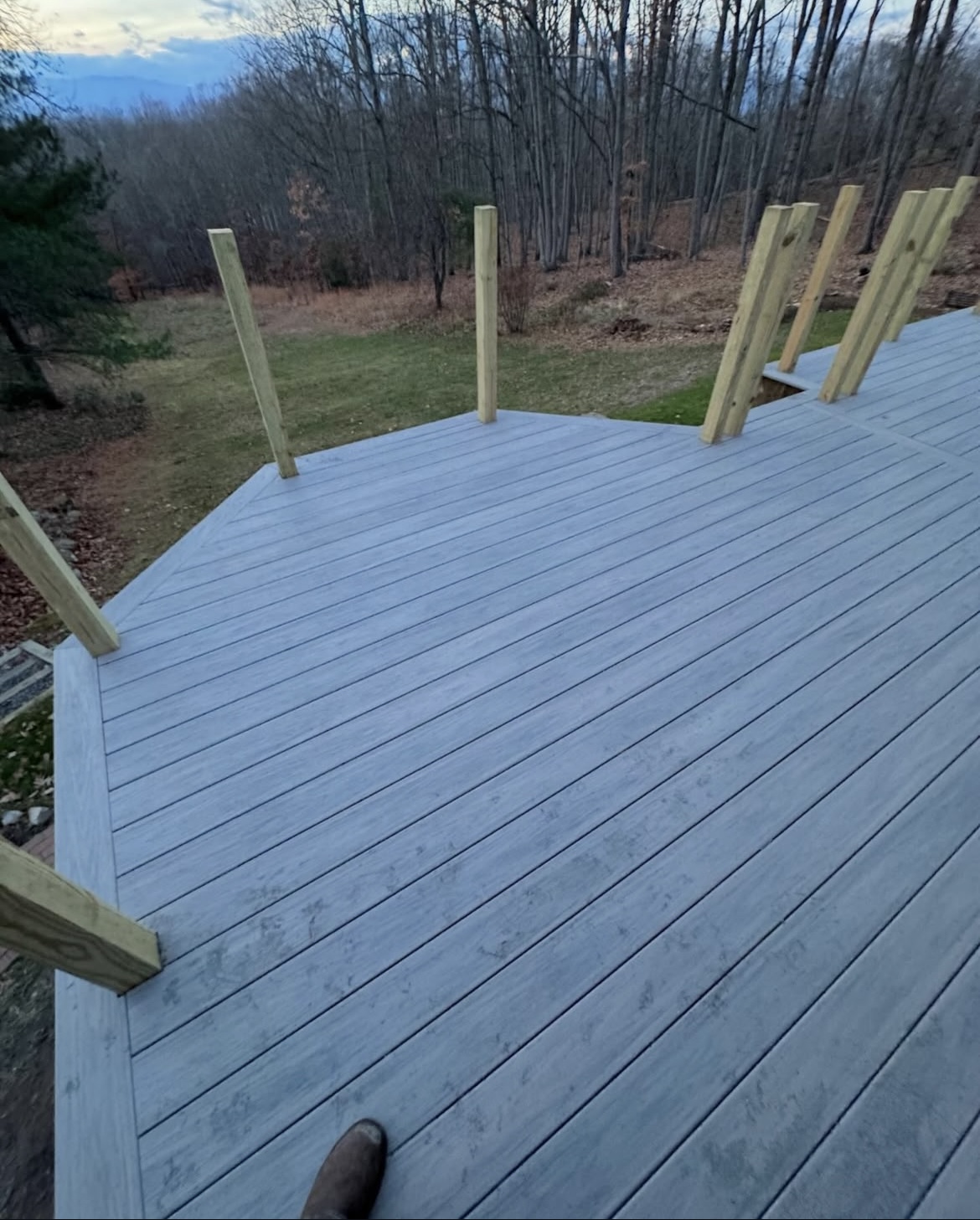 Porch restoration project photo