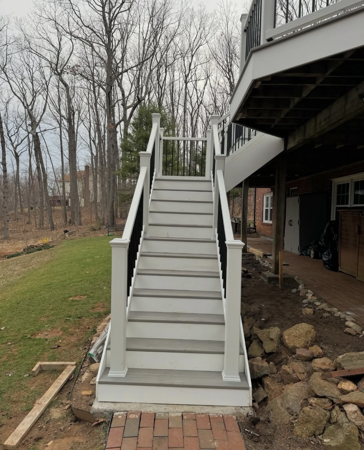 Porch restoration project photo
